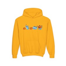 Fall Halloween Derpy Tiger Dem0n Hunters Youth Hoodie Hooded Sweatshirt Kids