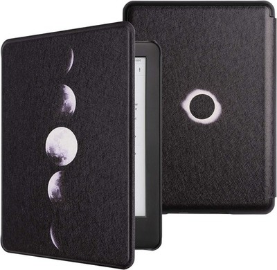 Readerhülle für Kindle 10 2019, 6 Zoll, Kunststoff, schwarz, Mondphasen, J9G29R
