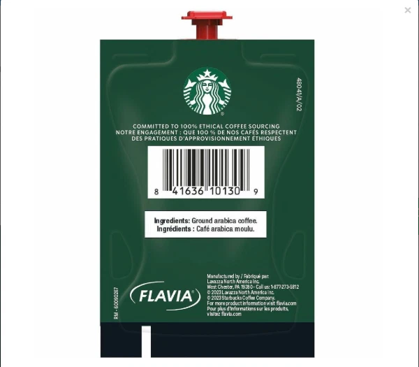 Flavia Starbucks Espresso Roast 72 ct Fecha de caducidad 6/26 Tostado oscuro .25 oz Ech Y70K Foto 4 de 4