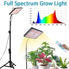 Grow Lights Indoor Plants Desk UV Full Spectrum LED Plant Light w/ 4/8/12H Timer