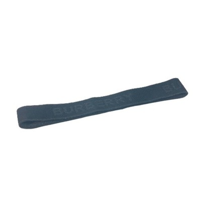 Burberry Logo Lamé Hair Accessory Headband Band Nylon Black