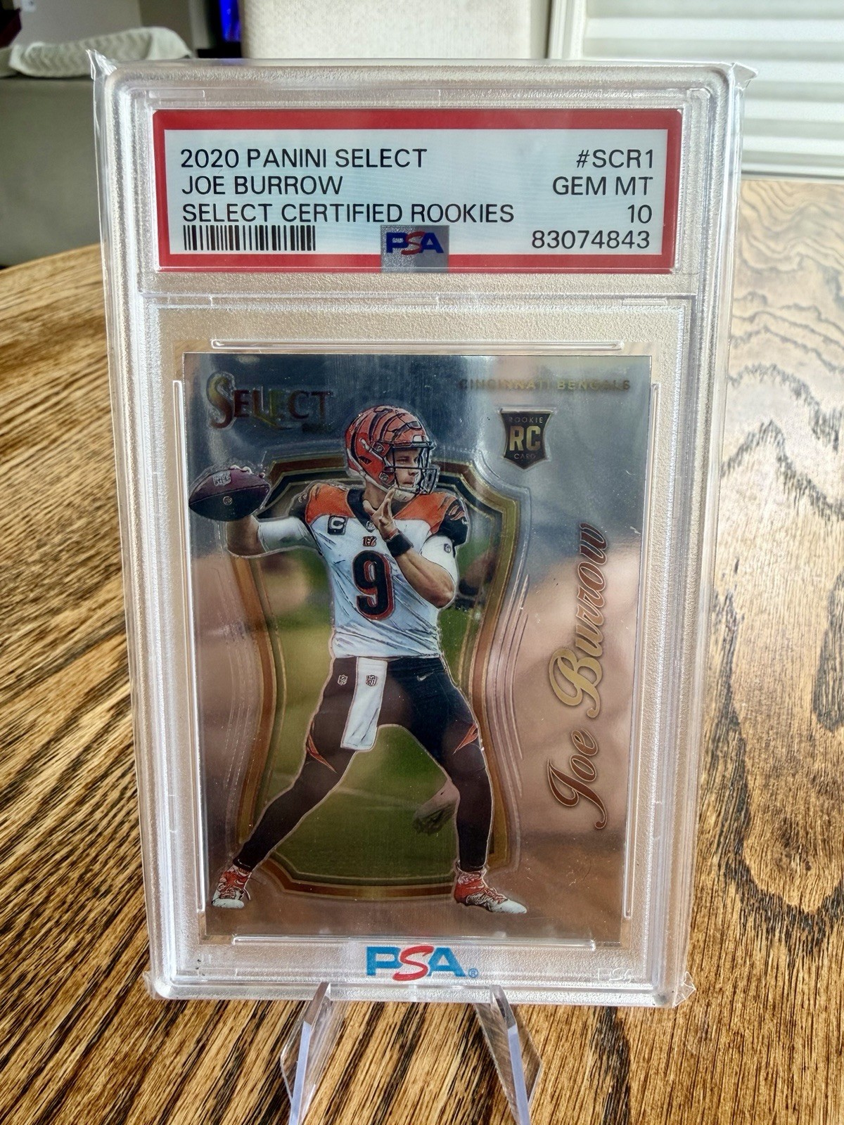 2020 Panini Select - Certified Rookies - Joe Burrow PSA 10 🔥 Bengals