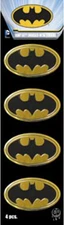 Stickers - C&D Visionary - DC Comics Batman Logo 4 Set 1.5" Mini Golden Metal