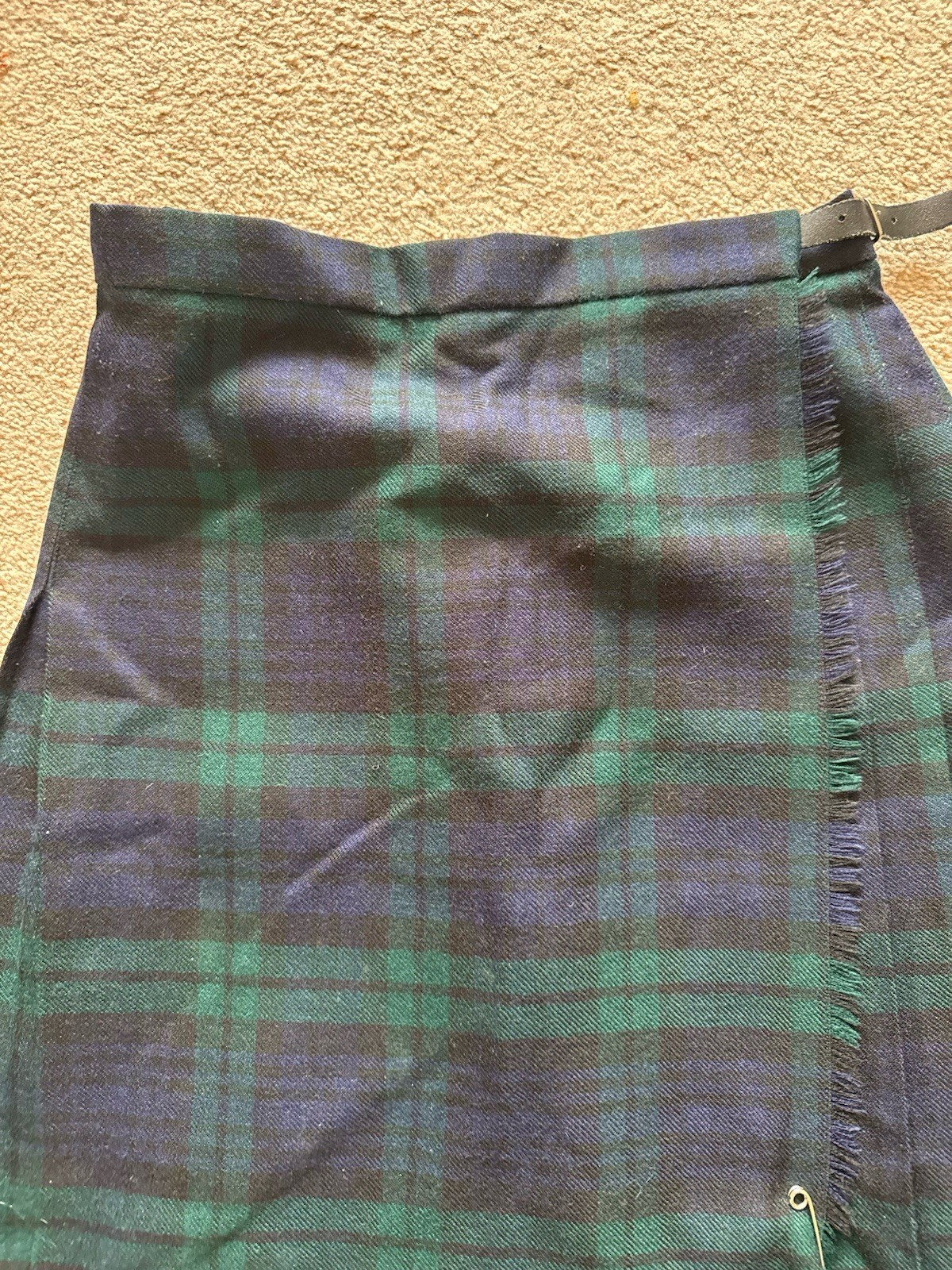 James Pringle Weavers of Inverness Tartan Kilt Skirt 100percent Pure New Wool-Size 12 image 3