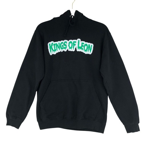 Kings Of Leon Hoodie Mens S Black Pullover Band Logo JustHoods