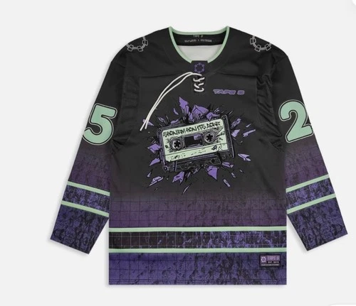 Tape B Limited Edition Official Merchandise Jersey with purple cassette tape gra image 2