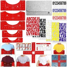 T-Shirt Ruler Guide for Vinyl Alignment Heat Press - Centering Tool Kit