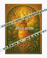 500 piece jigsaw puzzle Celtic Golden Stag forest spirit