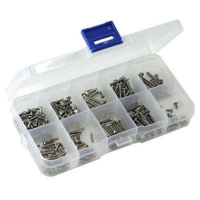 Stainless Steel Hexagonal Screws Nuts Screws Box Set RC Part for 1/18 TRX4M