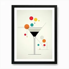 Mid Century Modern Aviation Floral  Framed Wall Art Poster Canvas Print Picture