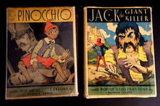 POP UP PINOCHIO & JACK THE GIANT KILLER-HAROLD LENTZ-BOTH 1ST ED 1932 W/DJs FINE