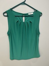 Green Women’s Size Large Beacon Apparel No Sleeve Top Made In USA