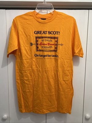 VTG 1986 Arrow MacDale s Butter Scotch Schnapps T-Shirt Sz L, Made in USA, NEW
