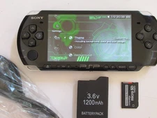 Black PSP 3000 Charger/data cable HQ battery, 64gb SANDISK with ARK-4, NEW LCD