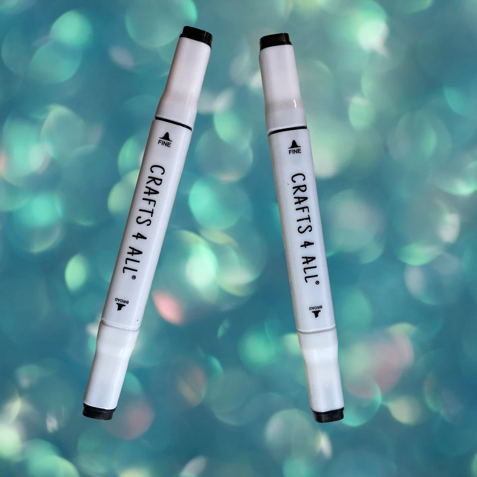 2pk Fabric Markers for Clothes No Fade, Dual Tip Permanent ALSO STAIN ERASER 17z