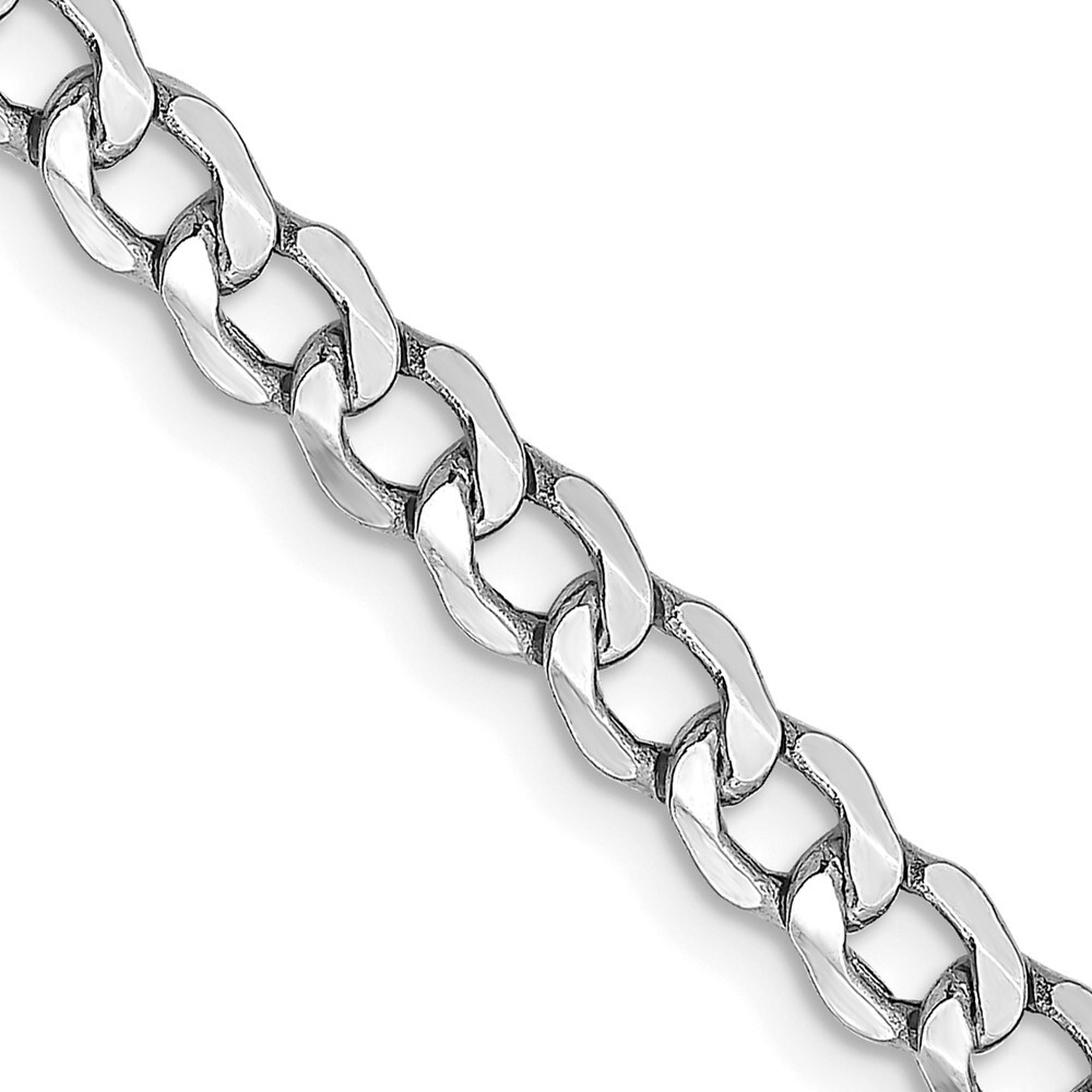 14k Yellow Gold 4.3mm Semi-Solid Curb Chain 14k Yellow Gold 4.3mm Semi-Solid Curb Chain