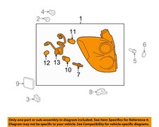GM OEM 10-15 Equinox Rear Lamps Tail Lamps-Tail Lamp Assy 23267749