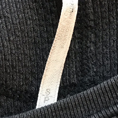 Free People Thermo Waffelmuster Top schwarz Strick Kontrast Bündchen Damen S - Bild 6 von 7