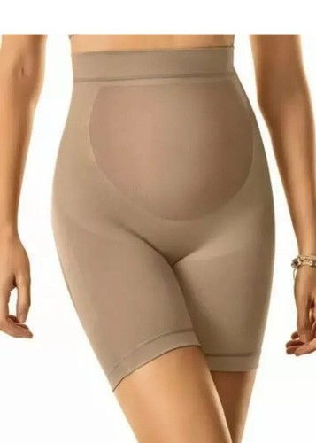 Leonisa Women's Seamless Maternity Support Panty, Soft Natural Medium