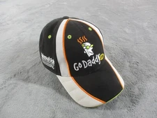 Mark Martin Go Daddy Nascar Hat Chase Authentics Hendrick Black Adjustable GUC