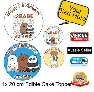 Featured image of post Happy Birthday We Bare Bear Cake We bare bears happy birthday plush gift