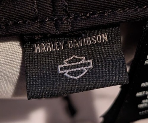 Genuine Harley Davidson Wovengrey Heather Flat Bill Flap Down Hat Size 7 5/8 - Picture 10 of 12