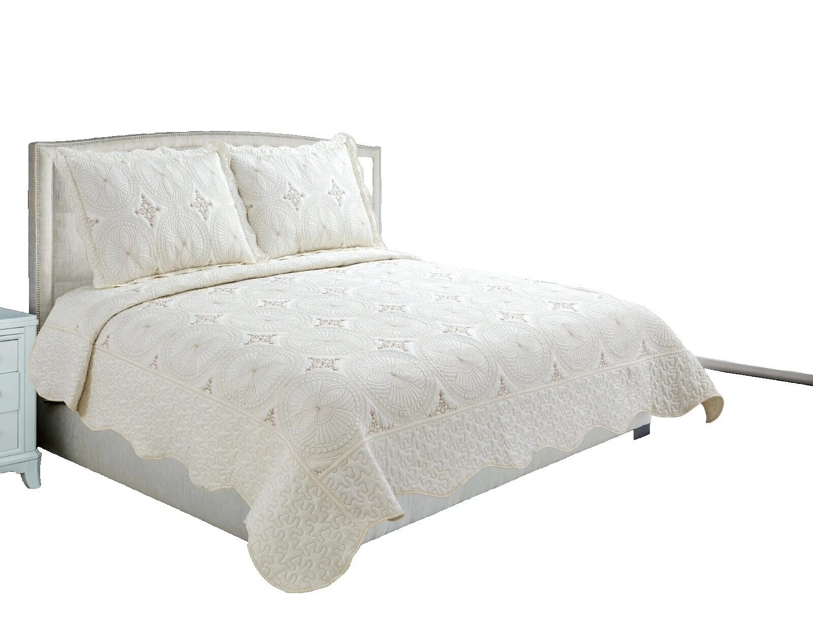 Cubrecamas Lunares Algodón