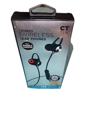 CTTEC Wireless Ear Phones Ultra Pro Series HD iPhone And Android NIB
