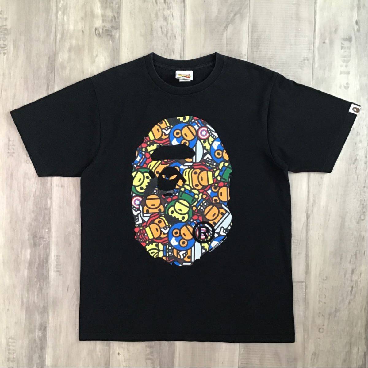 BAPE × marvel comics milo big head T-shirt a bathing ape