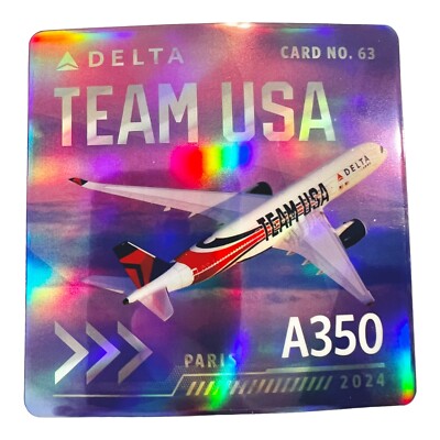 DELTA - デルタ航空　飛行機カード　A350  DELTA  TEAM USA パリ五輪 61DVtfucDjL._UF350,350_QL50_.jpg