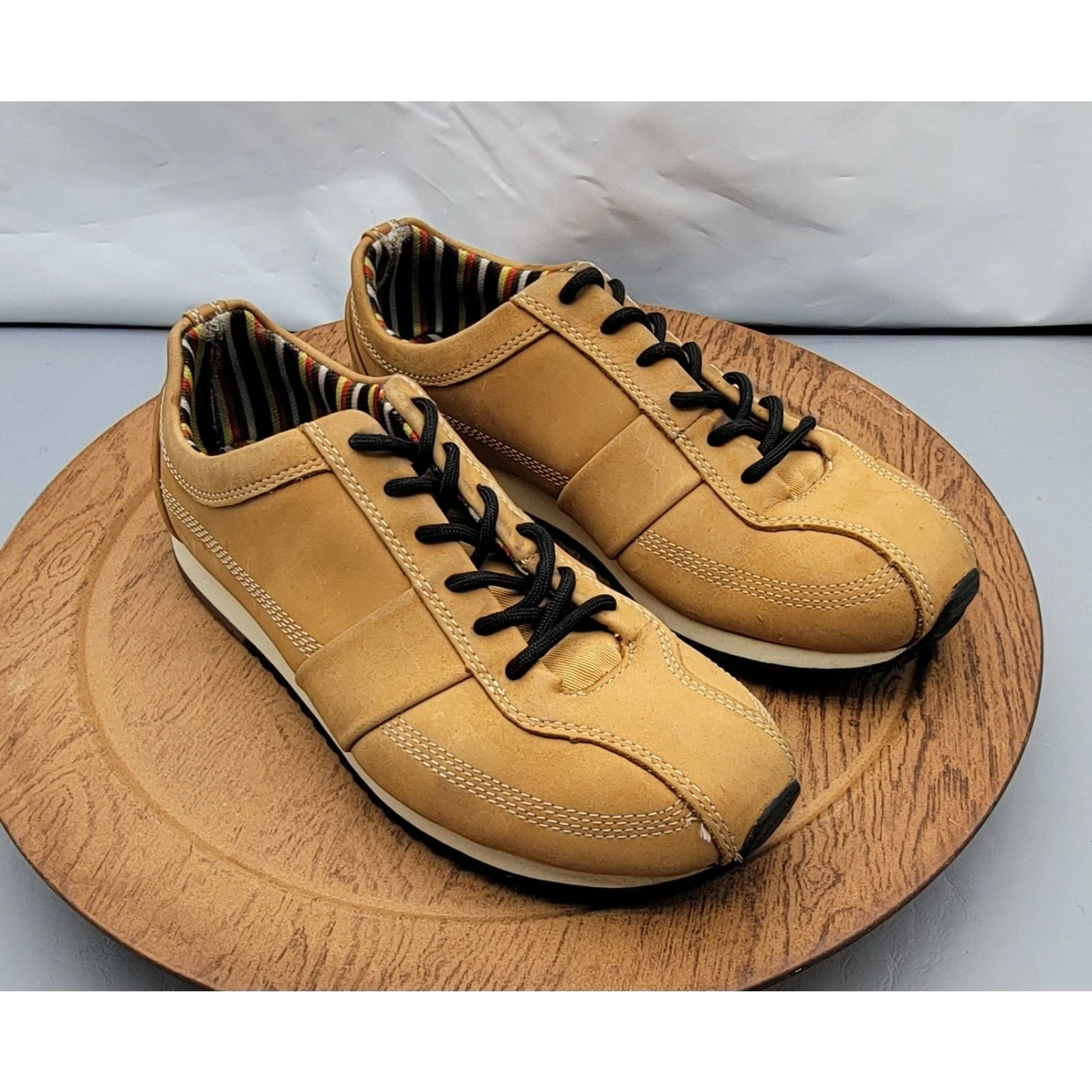 Timberland Sneakers basse da passeggio in pelle marrone da donna taglia 6 79383