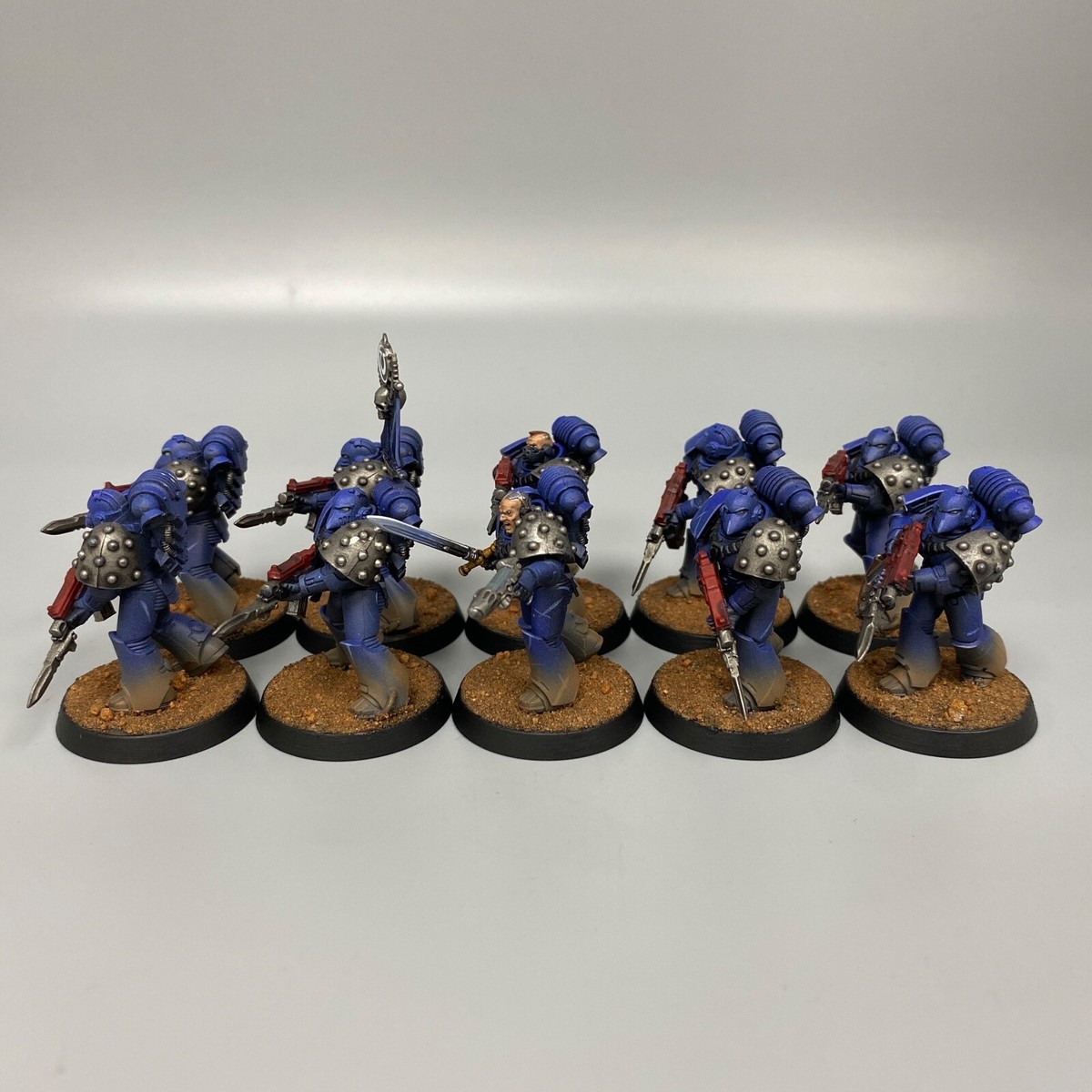 ULTRAMARINES LEGION MKVI TACTICAL SPACE MARINES PAINTED