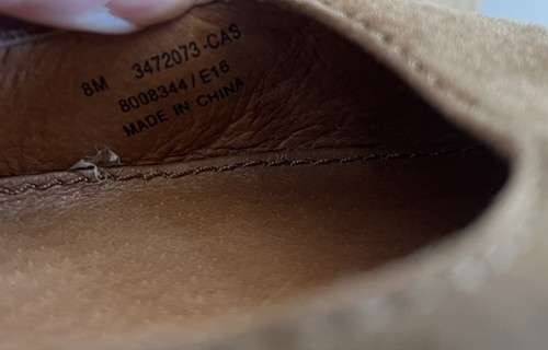 Frye Women's Sienna Suede Ballet Flats In Cashew Color Size 8 - Picture 11 of 12