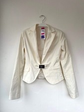 Blazer Celyn B by Elisabetta Franchi Donna 42 Panna Pre Owned
