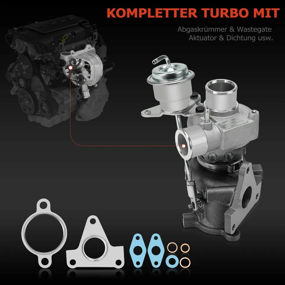 Turbolader TD025M für Smart Fortwo Cabrio Coupe 451 1.0 Turbo Bj ab 2007 Benzin - Bild 4 von 4