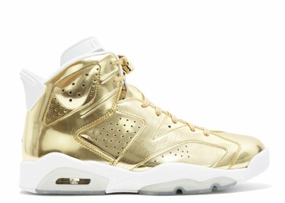 white and gold jordan 6