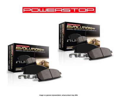 Powerstop Z17 Evolution Ceramic Front+Rear Brake Pads+Hardware PS109316