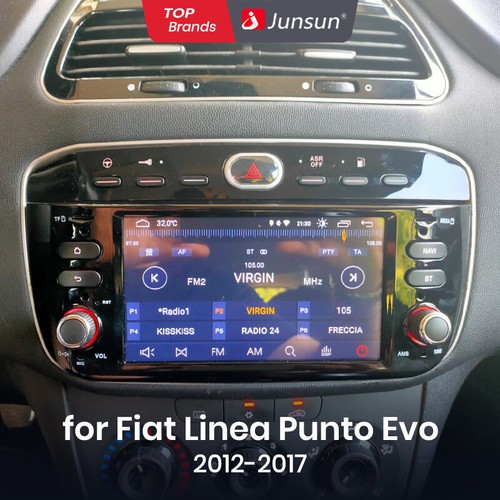 DAB+ Android 13 Autoradio Carplay Für Fiat Grande Punto EVO Linea 2010-2012 Navi
