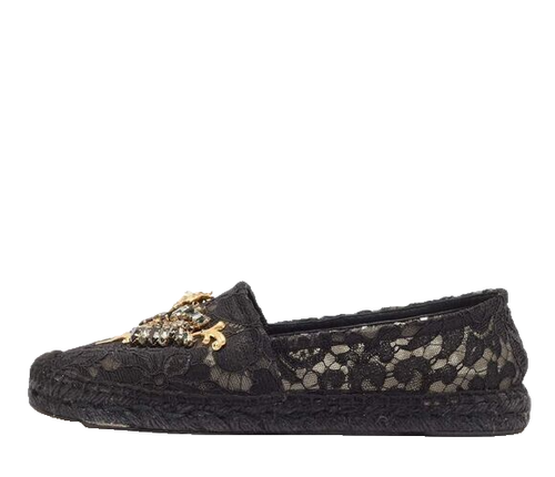 Dolce Gabbana Damen Espadrilles mit Kordelspitze und Kristallverzierung Gr. 40 - Bild 2 von 15