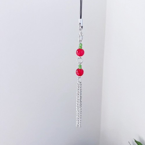 Glass Bead Tassels Hanging Pendant Phone Strap Cute Bag Decoration for Girls - Photo 4/8