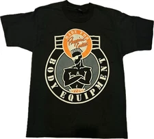 Body Building T-shirt Made for Physical Contact Body Equipment Mens L Black