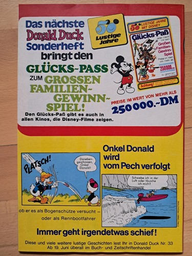 Mickey Mouse Nº23 del 9.6.1973 con juego Panzerknacker, Kiora, Olympia - EXCELENTE Z0 - Imagen 3 de 4