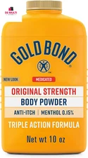 Medicated Original Strength Body Powder, 10 Oz., Talc-Free, Anti-Itch, Absorbs &