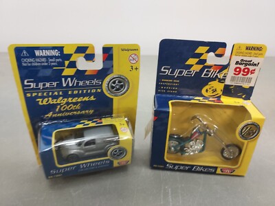 Super Bikes Chopper Super Wheels Walgreen's 100th PT Cruiser Motor Max Die Cast