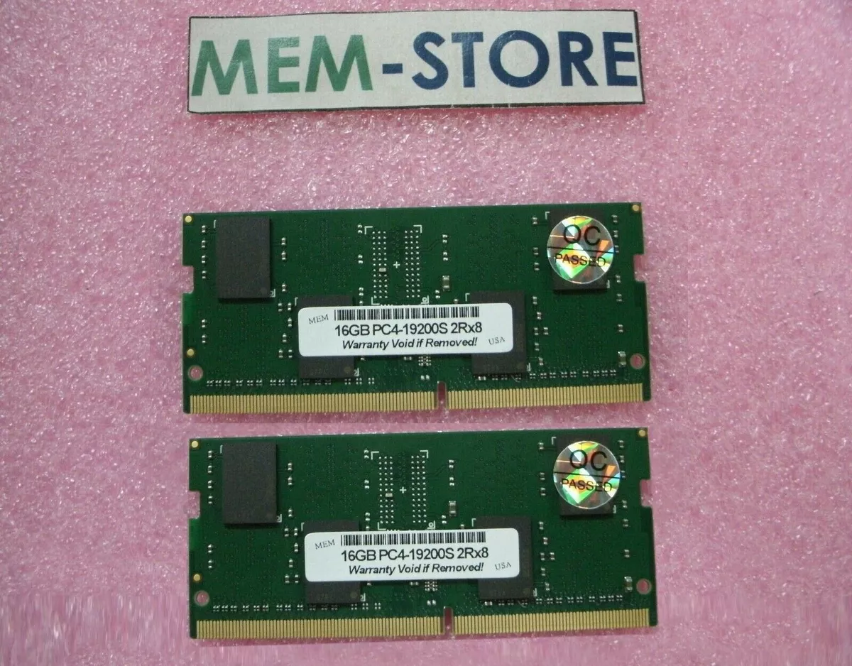 32GB (2x16GB) DDR4 2400MHz SODIMM Crucial CT2K16G4SFD824A Equivalent Laptop RAM