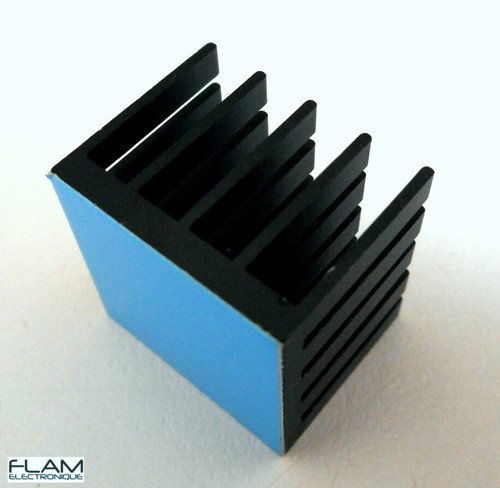 Dissipateur thermique radiateur avec adhesif 20x20x16mm Heat Sink with adhesive - Zdjęcie 3 z 9