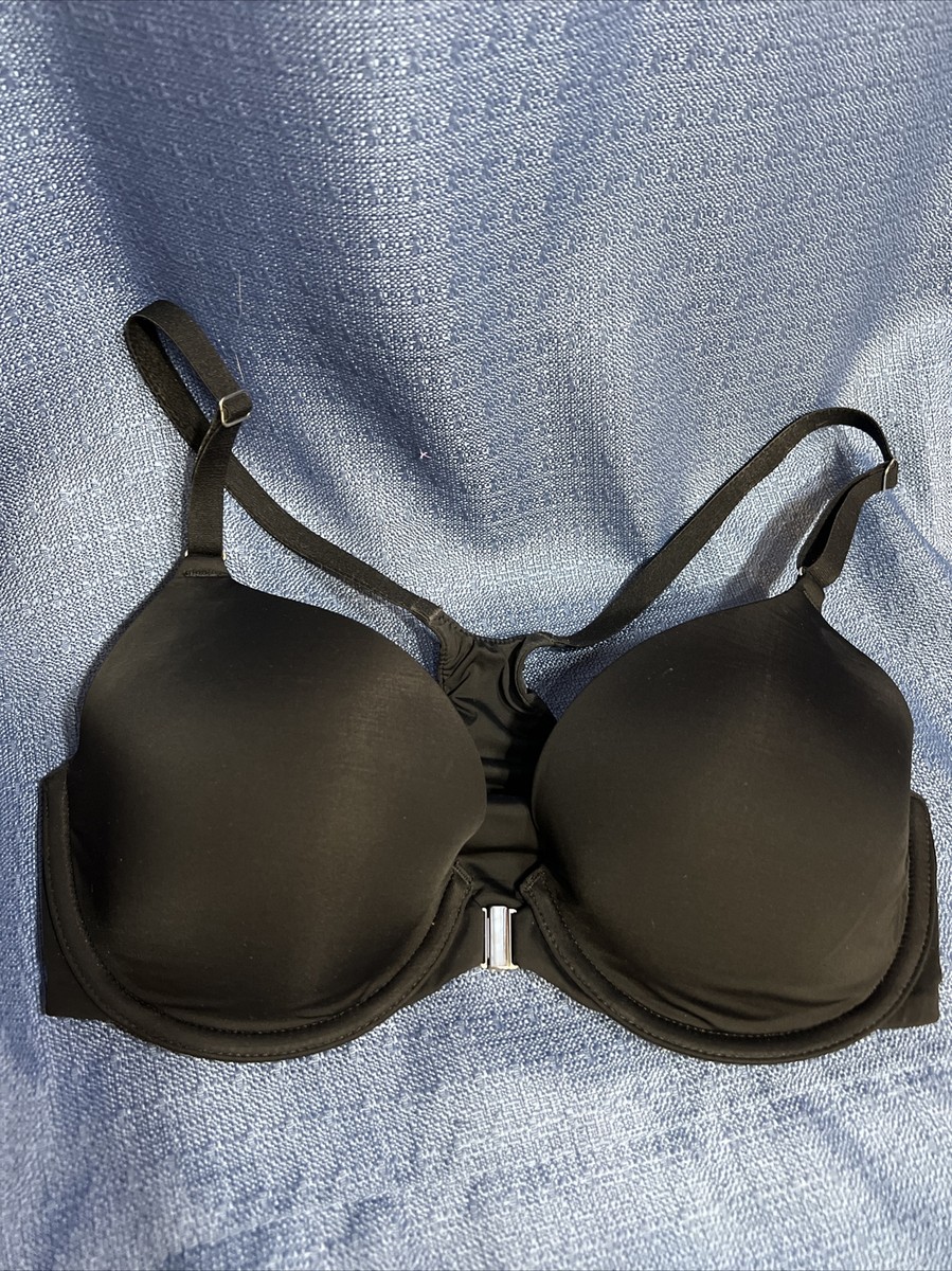 Soma Memorable Racerback Black 32D Underwire Front Close Lightly