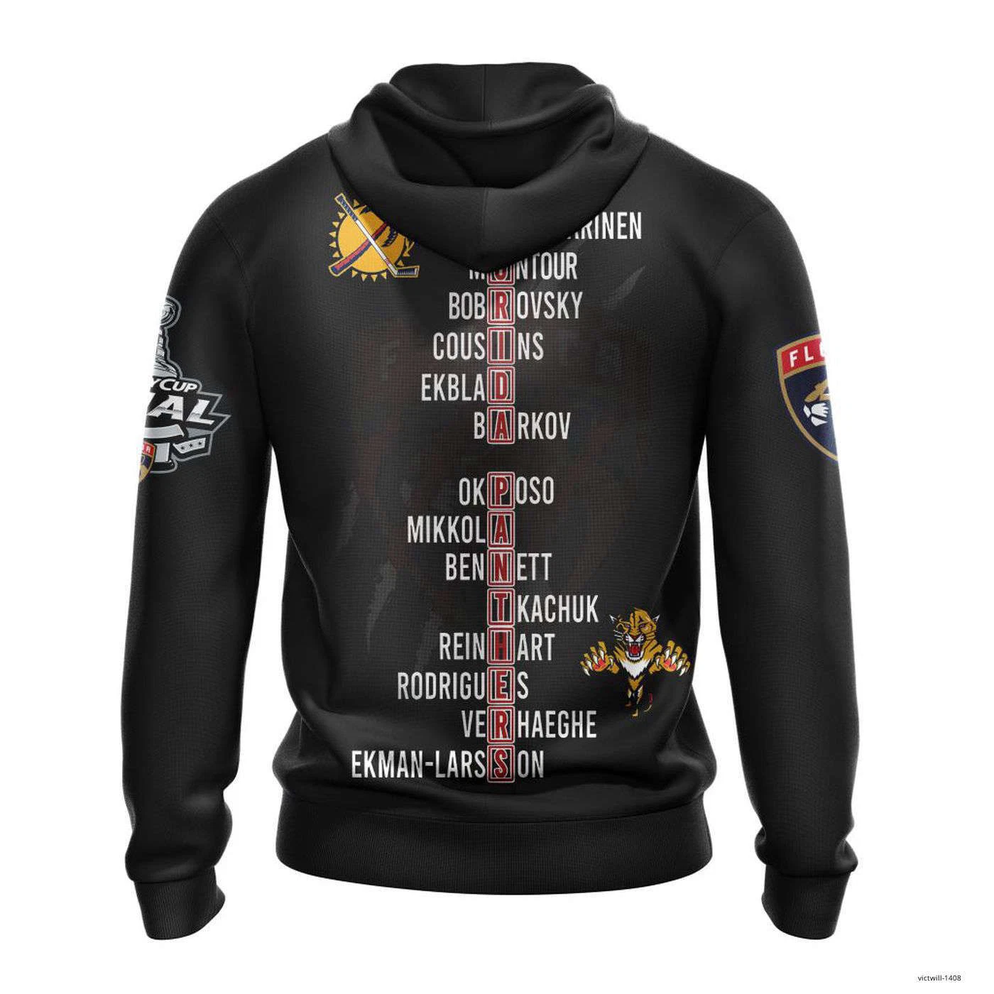 Florida Panthers 2024 Black Kits 3D Hoodie