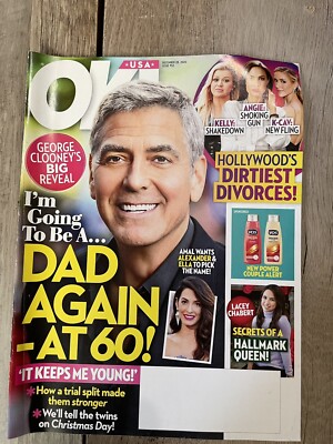 OK USA Magazine Dec 28,2020 George Clooney Dad again at 60 Issue #52