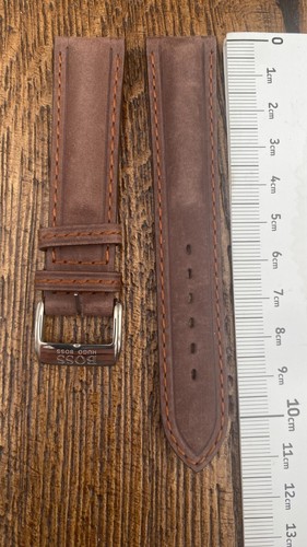 100% GENUINE ORIGINAL HUGO BOSS LEATHER WATCH STRAP MANY VARIATION NEW - Picture 9 of 42